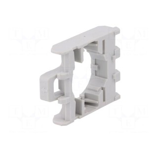 Coupler | 22mm | Platinum | front fixing | for 3-contact elements