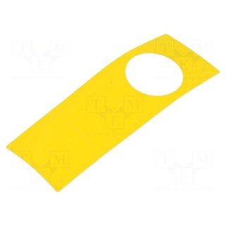 Description label | 45 | 150x38mm | plastic | Body: yellow