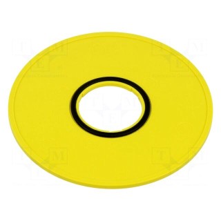Description label | 45 | 75mm | plastic | Body: yellow