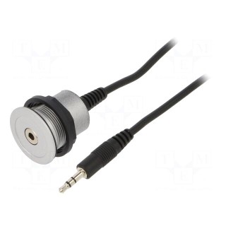 Headphone socket 3,5mm | 22mm | har-port | -25÷70°C | Ø22.3mm | IP20