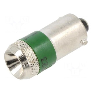 LED lamp | green | Cap: BA9S | 110VAC | 110VDC