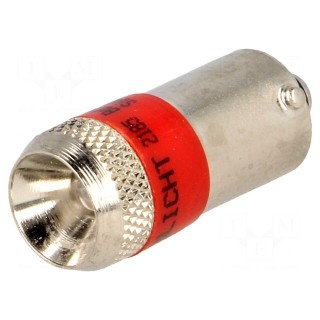 LED lamp | red | Cap: BA9S | 24VAC | 24VDC