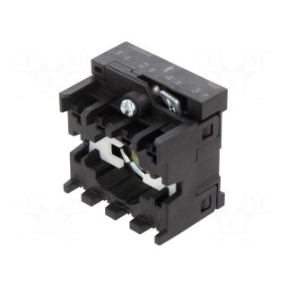 Mounting unit | 22mm | front fixing | for 4-contact elements