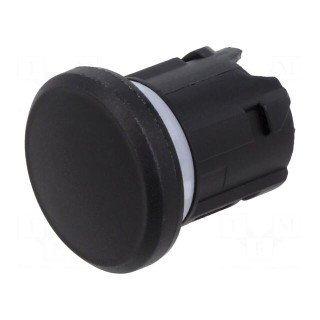 Plug | 22mm | Actuator colour: black