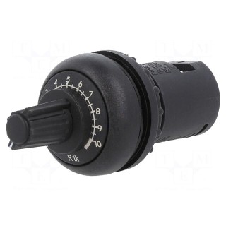 Potentiometer | 22mm | RMQ-Titan | -25÷70°C | Ø22.5mm | IP66 | 1kΩ