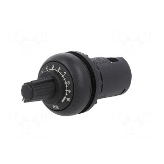 Potentiometer | 22mm | RMQ-Titan | -25÷70°C | Ø22.5mm | IP66 | 1kΩ