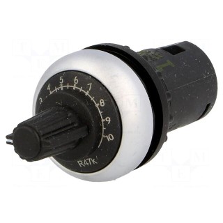 Potentiometer | 22mm | RMQ-Titan | -25÷70°C | Ø22.5mm | IP66 | 47kΩ