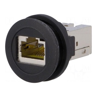 RJ45 socket | 22mm | Harmony XB5 | -40÷70°C | Ø22mm | IP20 | black