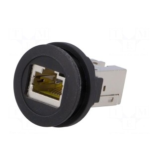 RJ45 socket | 22mm | Harmony XB5 | -40÷70°C | Ø22mm | IP20 | black