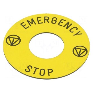 Warning plate | 16mm | Harmony XB6