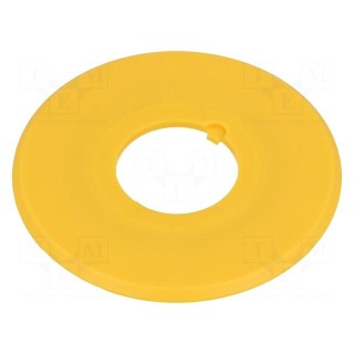 Warning plate | 16mm | Ømount.hole: 16mm | Ø: 44mm