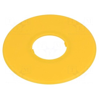 Warning plate | 22mm | Ømount.hole: 22mm | Ø: 60mm
