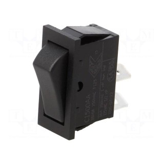 ROCKER | 16A/250VAC | Leads: connectors 6,3x0,8mm