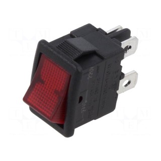 ROCKER | DPST | Pos: 2 | OFF-ON | 12A/250VAC | filament lamp | 250V | LR