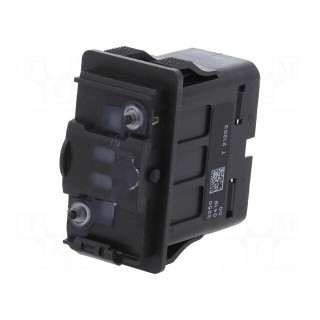 ROCKER | SP3T | Pos: 3 | (ON)-OFF-(ON) | 10A/12VDC | black | none | 100mΩ