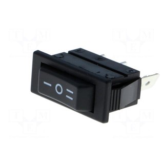ROCKER | SP3T | Pos: 3 | ON-OFF-ON | 16A/250VAC | 20A/28VDC | black | none