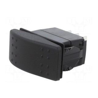 ROCKER | SP3T | Pos: 3 | (ON)-OFF-(ON) | 20A/14VDC | black | IP56 | none