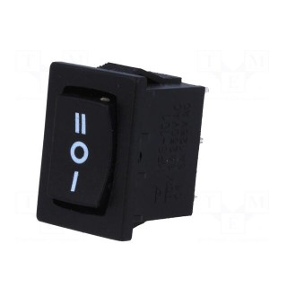 ROCKER | SP3T | Pos: 3 | ON-OFF-ON | 3A/250VAC | black | none | 35mΩ