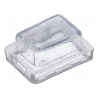 Switch accessories: cover | Body: transparent | -25÷70°C | 13x19.2mm