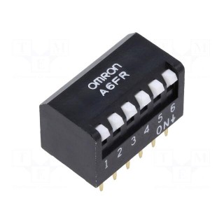 Switch: DIP-SWITCH | OFF-ON | 0.025A/24VDC | Pos: 2 | -20÷70°C | THT