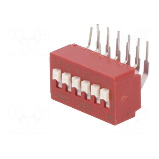 Switch: DIP-SWITCH | Poles number: 6 | OFF-ON | 0.025A/25VDC | Pos: 2