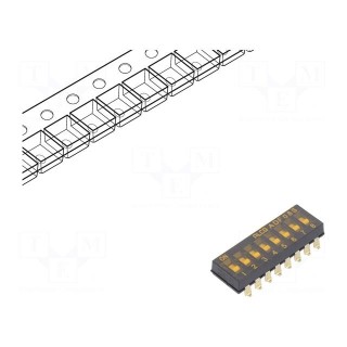 Switch: DIP-SWITCH | Poles number: 8 | OFF-ON | -0.025A/24VDC | Pos: 2