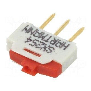 Switch: slide | Pos: 2 | 0.001A/0.01VDC | THT | Leads: for PCB,straight