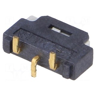 Switch: slide | Pos: 2 | 0.3A/24VDC | Mounting: SMT | 10x2.5x6.4mm