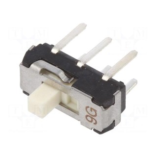Switch: slide | Pos: 2 | DPDT | 0.2A/12VDC | ON-ON | Mounting: THT