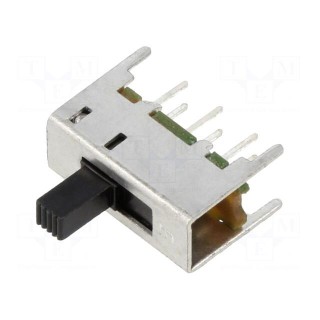 Switch: slide | Pos: 2 | DPDT | 0.2A/30VDC | ON-ON | THT | Leads: for PCB