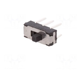 Switch: slide | Pos: 2 | DPDT | 0.3A/6VDC | ON-ON | Mounting: THT