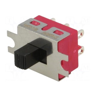 Switch: slide | Pos: 2 | DPDT | 2A/250VAC | ON-ON | Mounting: screw type