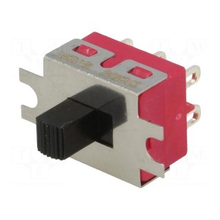 Switch: slide | Pos: 2 | DPDT | 2A/250VAC | ON-ON | Mounting: screw type