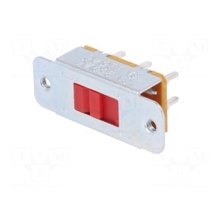 Switch: slide | Pos: 2 | DPDT | 3A/250VAC | ON-ON | Mounting: THT,screw