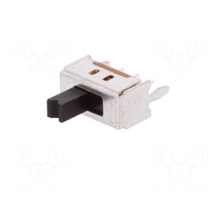 Switch: slide | Pos: 2 | SPDT | 0.1A/12VDC | ON-ON | Mounting: THT