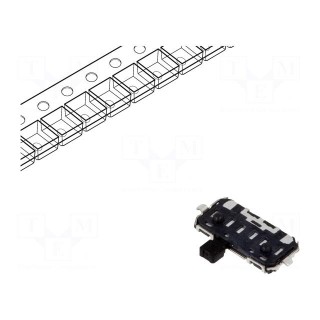 Switch: slide | Pos: 2 | SPDT | 0.3A/6VDC | ON-ON | Mounting: THT