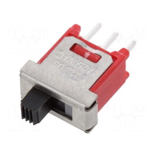 Switch: slide | Pos: 2 | SPDT | 1A/250VAC | 3A/28VDC | ON-ON | THT | 10mΩ