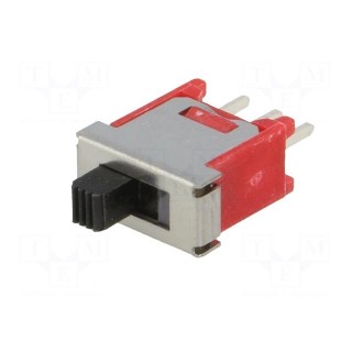 Switch: slide | Pos: 2 | SPDT | 3A/120VAC | 3A/28VDC | ON-ON | THT | 1000MΩ