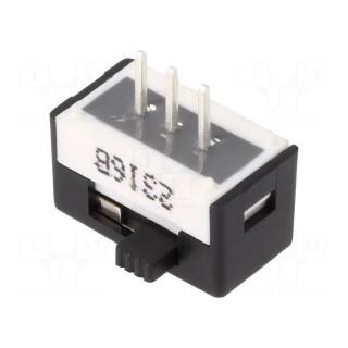 Switch: slide | Pos: 2 | SPDT | 3A/120VAC | 3A/28VDC | ON-ON | PCB,THT