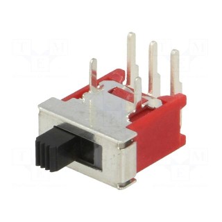Switch: slide | Pos: 2 | SPDT | 3A/120VAC | 3A/28VDC | ON-ON | THT | 1000MΩ