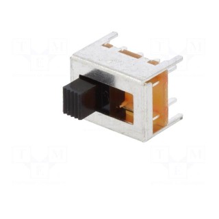 Switch: slide | Pos: 3 | DP3T | 0.1A/12VDC | ON-ON-ON | Mounting: THT