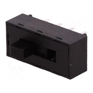Switch: slide | Pos: 3 | DP3T | 2A/250VAC | 4A/28VDC | ON-ON-ON | -30÷65°C