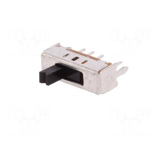 Switch: slide | Pos: 3 | SP3T | 0.1A/12VDC | ON-ON-ON | THT | -30÷70°C