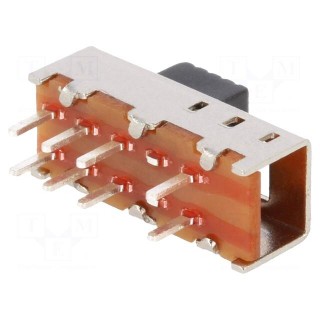 Switch: slide | Pos: 3 | SP3T | 0.35A/30VDC | ON-ON-ON | PCB,THT | 20mΩ