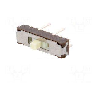 Switch: slide | Pos: 3 | SP3T | 0.3A/6VDC | THT | Leads: for PCB | -40÷85°C
