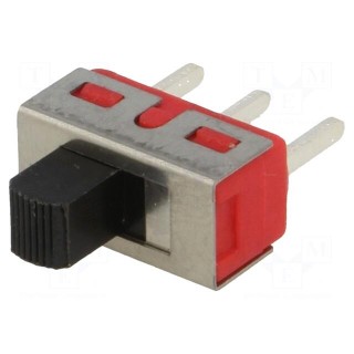 Switch: slide | Pos: 3 | SP3T | 2A/250VAC | 5A/28VDC | ON-OFF-ON | THT
