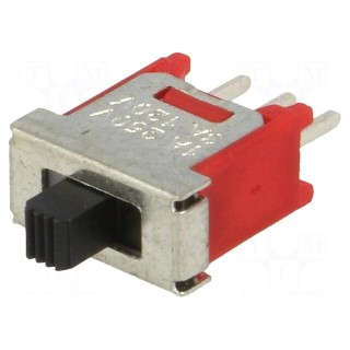 Switch: slide | Pos: 3 | SP3T | 3A/120VAC | 3A/28VDC | ON-OFF-ON | 1000MΩ
