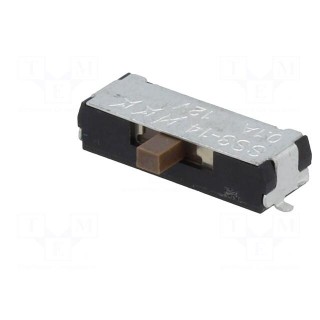 Switch: slide | Pos: 3 | SPDT | 0.4A/28VAC | ON-OFF-ON | -25÷85°C | SS3
