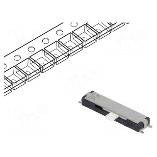 Switch: slide | Pos: 4 | SP4T | 0.3A/4VDC | ON-ON-ON-ON | Mounting: SMT