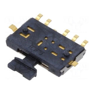 Switch: slide | SP3T | 0.5A/4VDC | ON-ON-ON | PCB | Leads: flat pin | 70mΩ